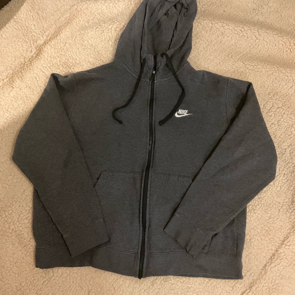 Nike Charcoal Gray Fleece Hoodie